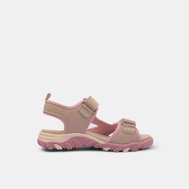 Sandali da bambina in nubuck , Beige