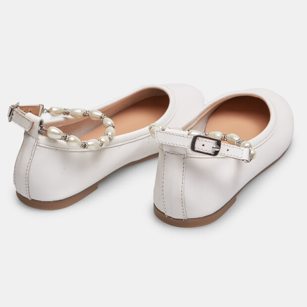 Ballerina da bambina con braccialetto, Bianco