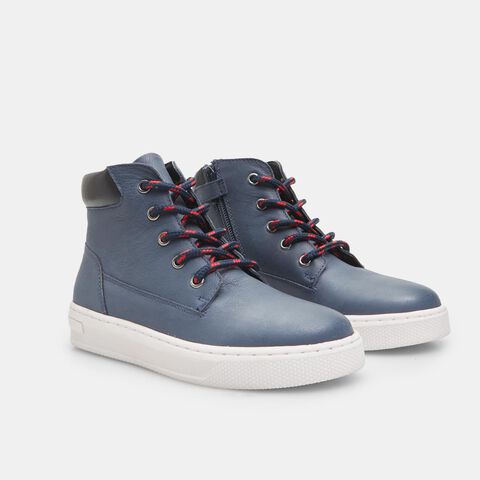 Stivaletto con lacci da bambino, Blu