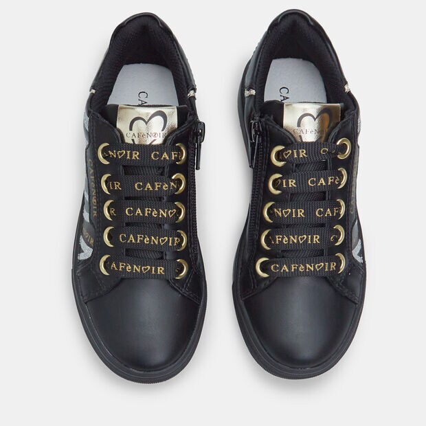 Sneaker da bambina con suola platform Cafe Noir, Nero