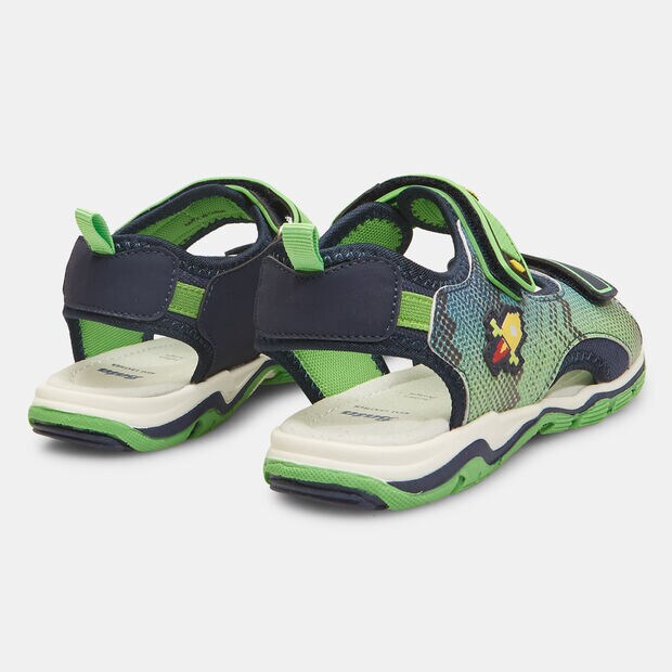Sandali da bambino con strappi , Verde