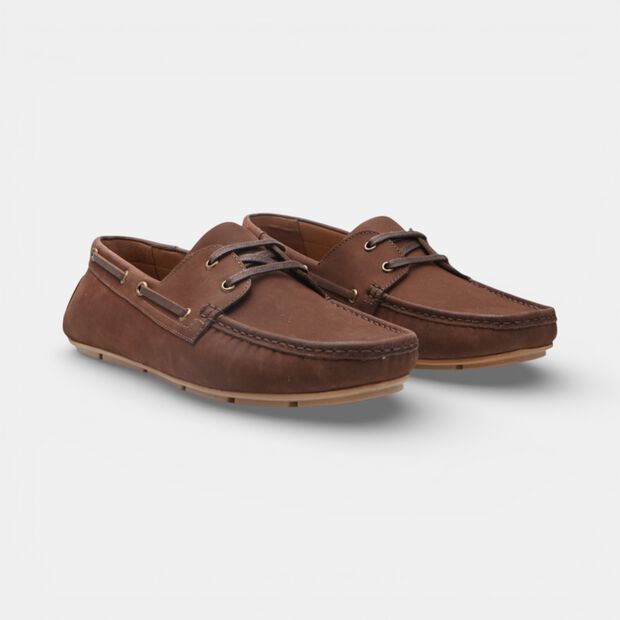 Mocassino modello barca da uomo in suede Bata, Marrone