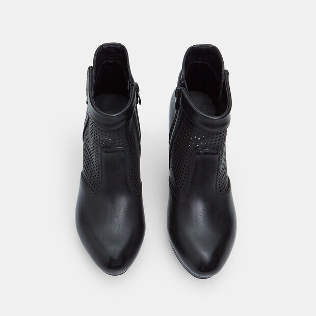 Stivaletto ankle boot da donna con tacco 7,5 cm BATA, Nero