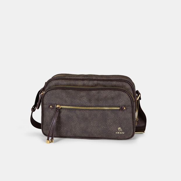 Borsa a tracolla con chiusura a zip, 