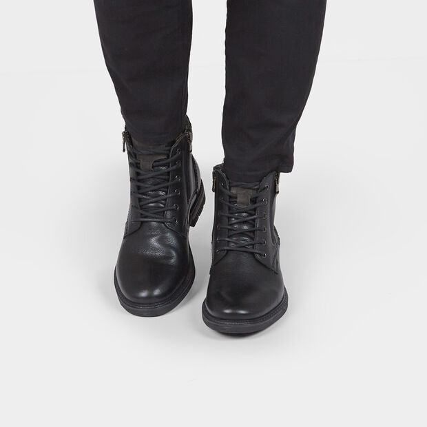 Stivaletto da uomo in pelle, Nero