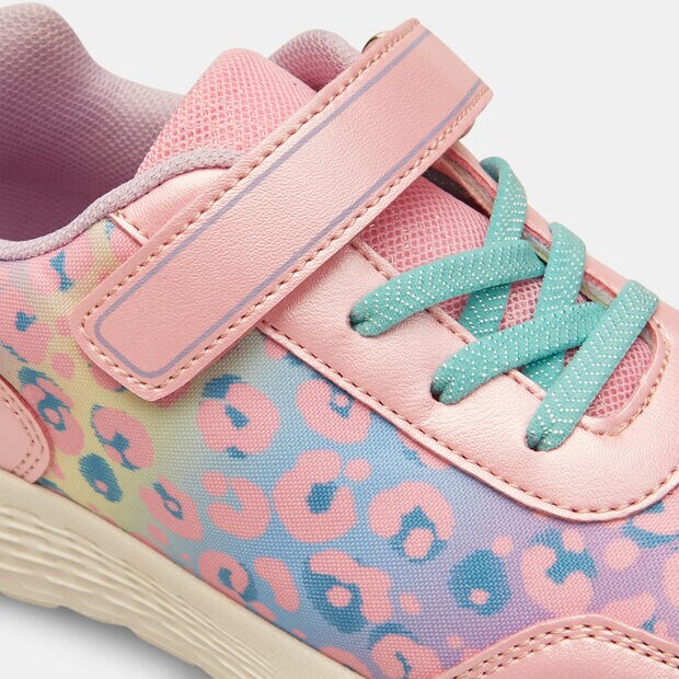 Sneaker da bambina con strappo , Rosa