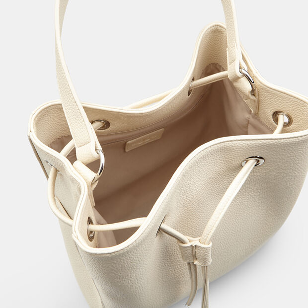 Borsa con coulisse da donna Bata, Bianco
