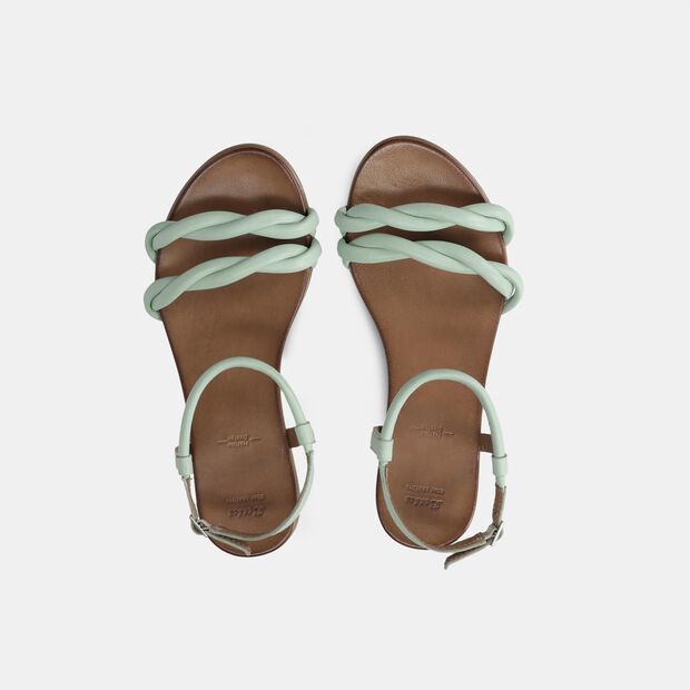 Sandalo da donna in pelle, 