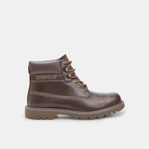 Stivaletto stringato in pelle da uomo Caterpillar, Marrone