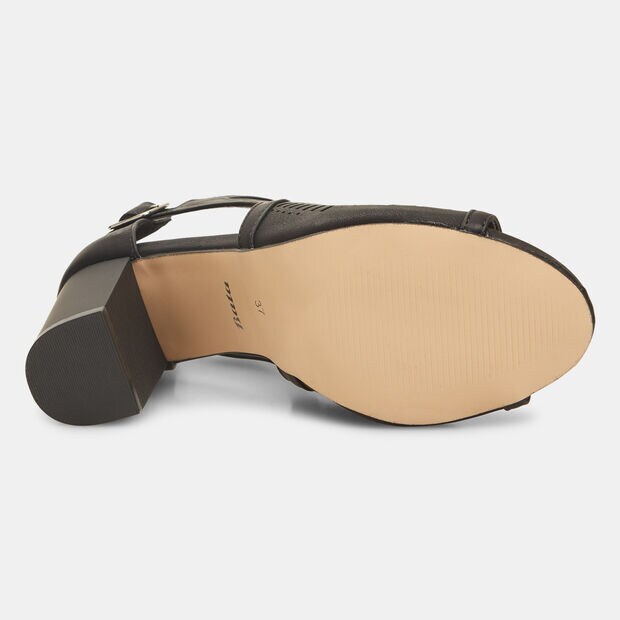 Sandalo da donna con tacco 8,5 cm e plateau 1 cm BATA, Nero