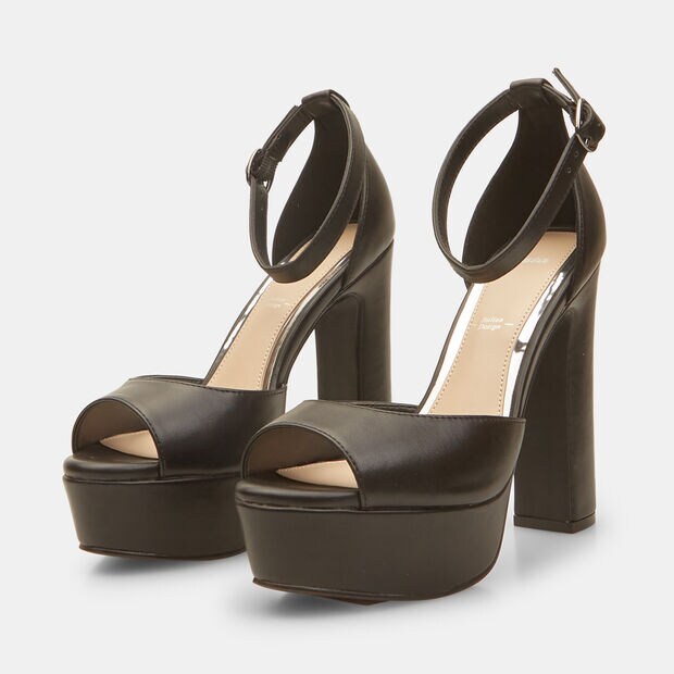 Sandali da donna con tacco alto e plateau , Nero