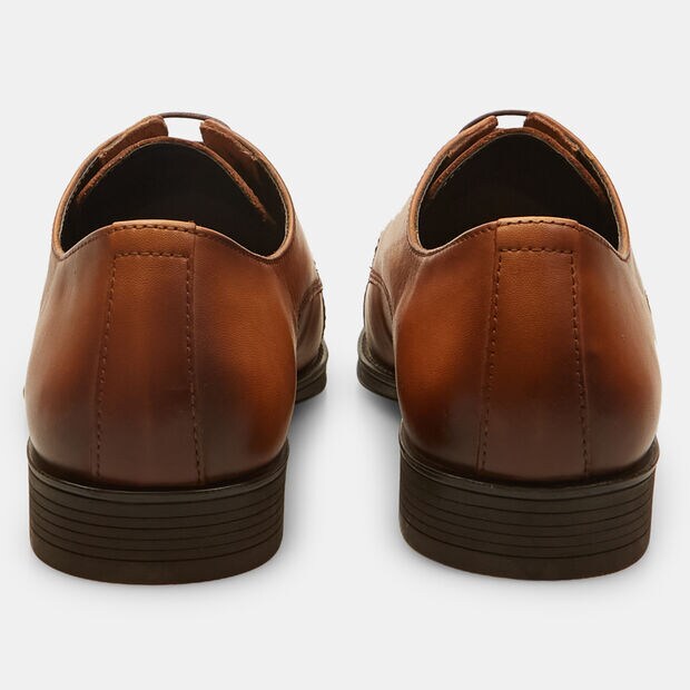 Scarpe stringate da uomo in pelle , Tan