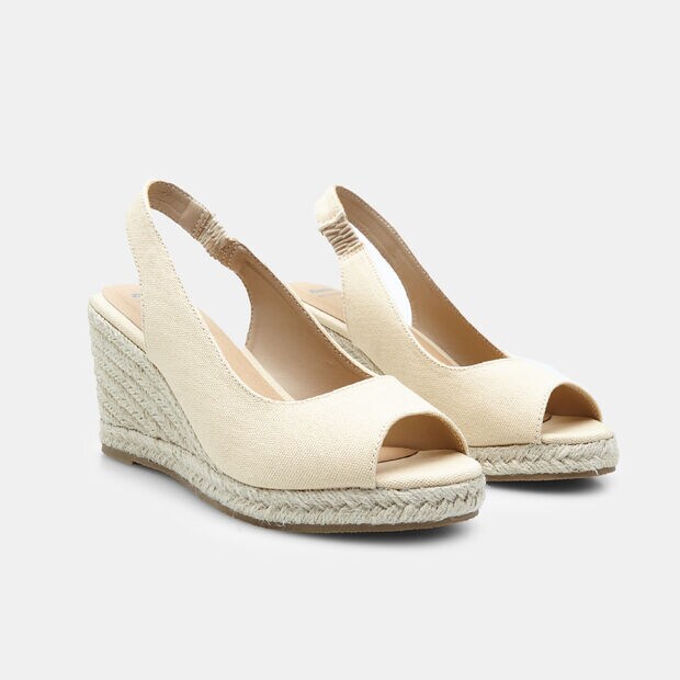 Espadrillas slingback da donna BATA, Nude