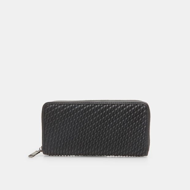 Portafoglio da donna zip around, Nero