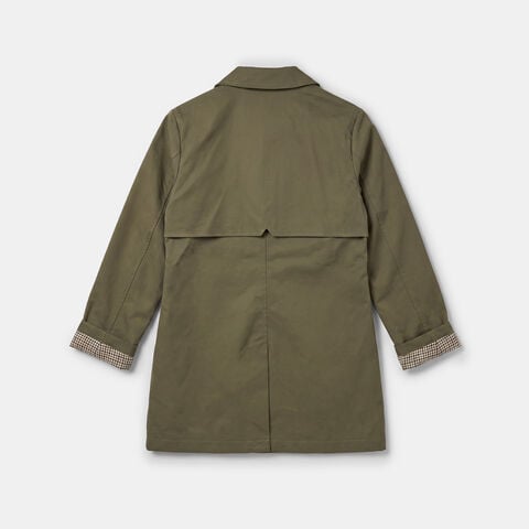 Giacca modello trench da donna con bottoni , Verde