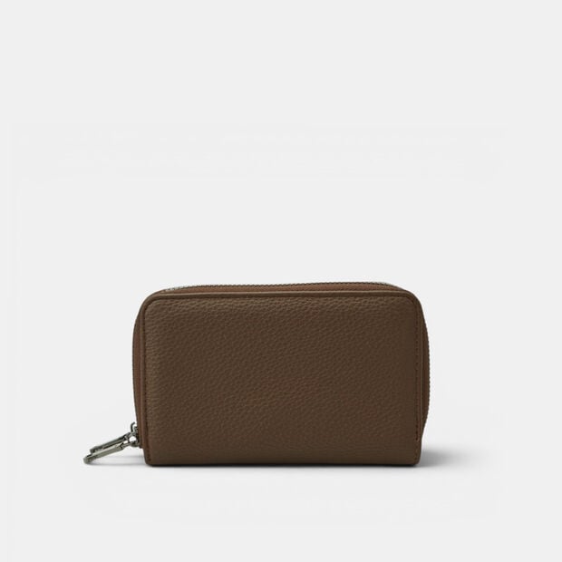 Portafoglio da donna zip around, Marrone