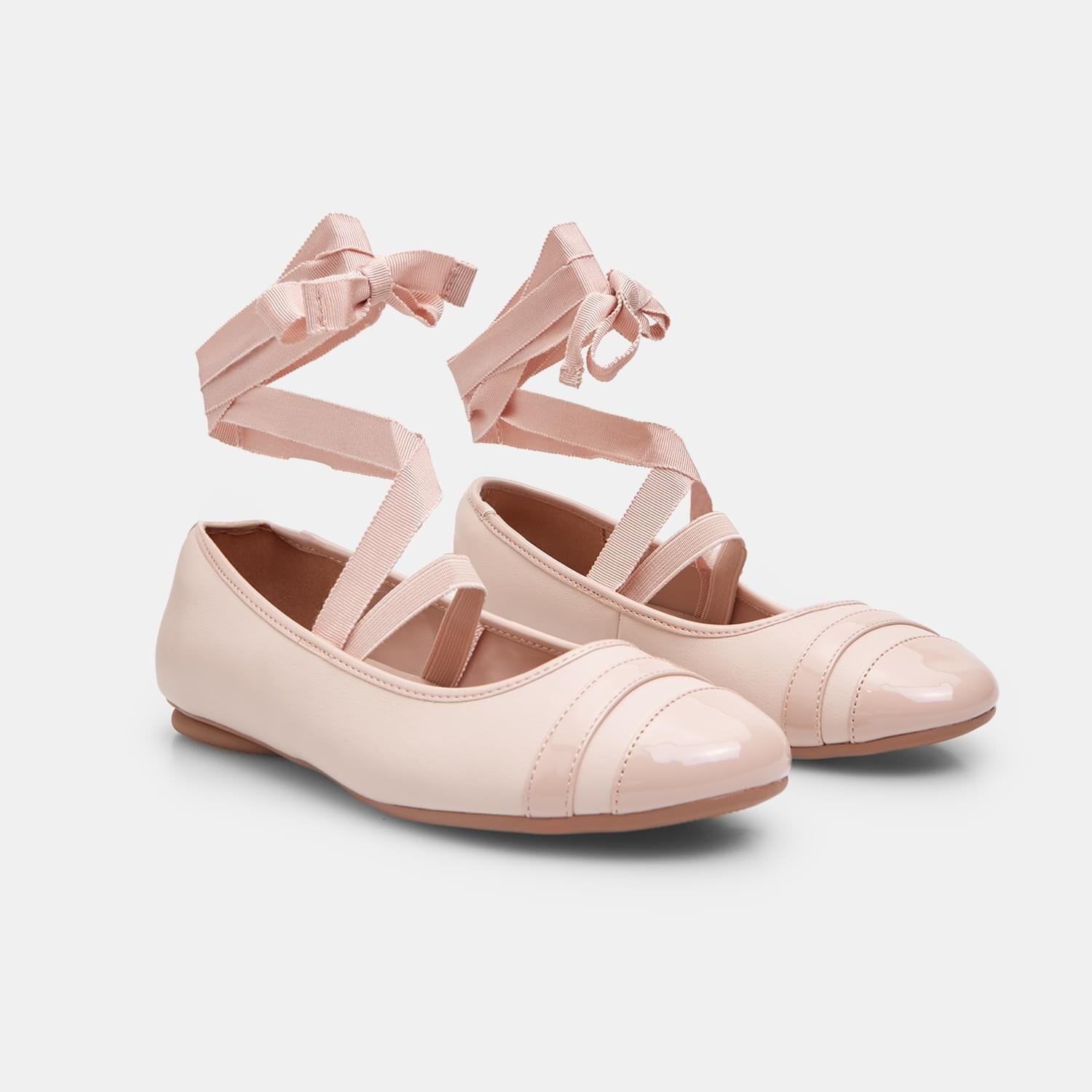 Shoetopia Buckled Pointed Toe Ballerinas, Brown - buy at the price of $7.98 in m