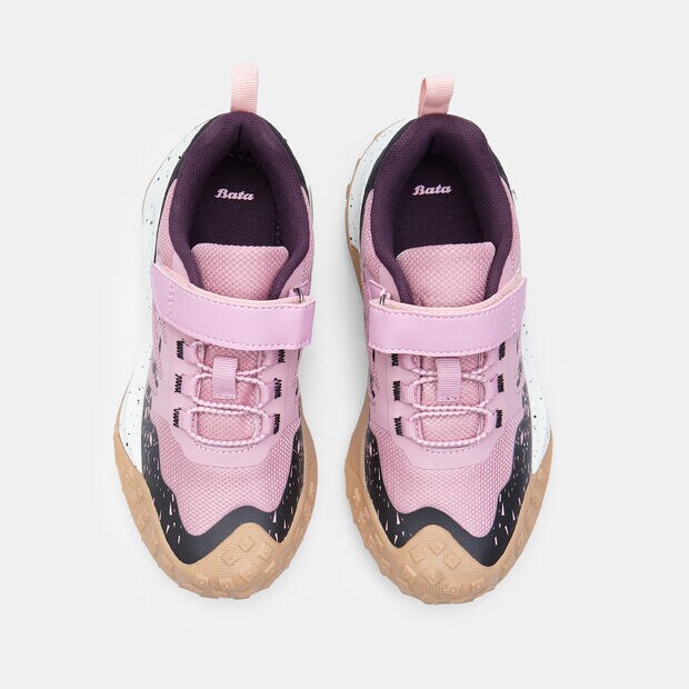 Sneaker da bambina Bata con strap, Rosa
