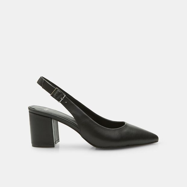 D&eacute;collet&eacute; Slingback da donna in pelle BATA, 