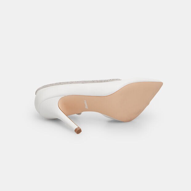 D&eacute;collet&eacute; da donna con tacco 11 cm BATA, Bianco