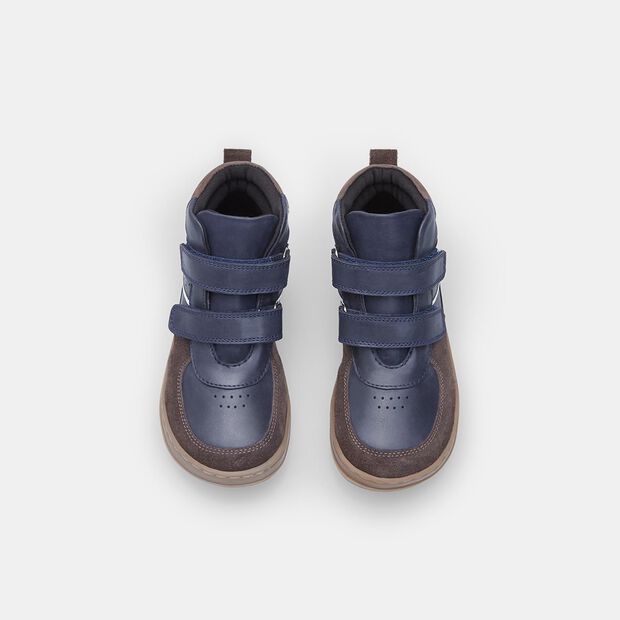 Sneaker mid barefoot con strap per bambini Bata, Blu