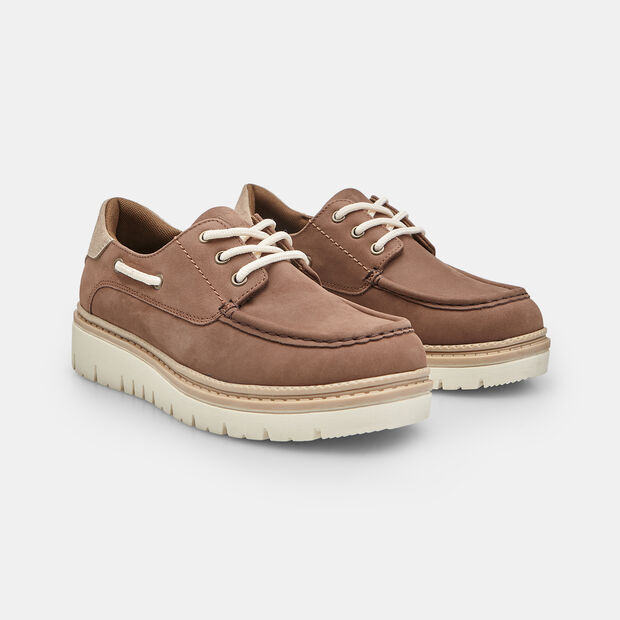 Stringata da donna in suede Weinbrenner, Tan