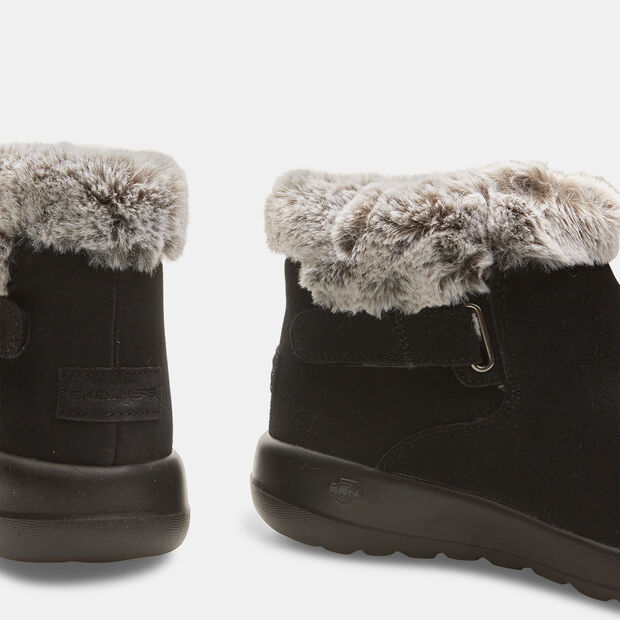 Stivaletti in suede skechers on the go, Nero