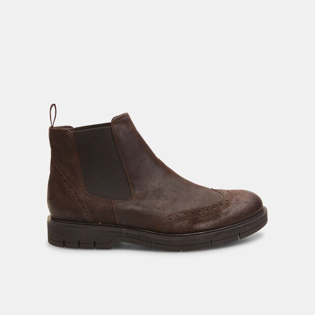 Chelsea boots da uomo in suede, 