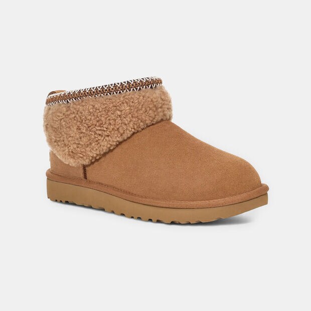 Stivaletto Ugg Classic ultra mini maxi curly, Tan