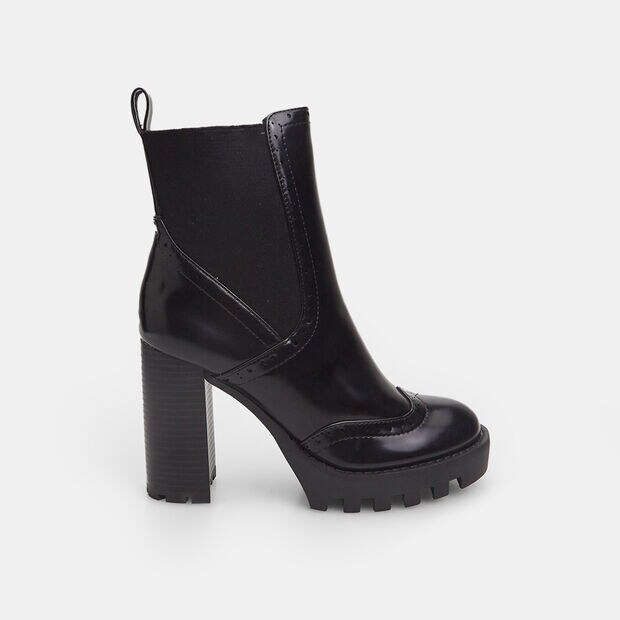 Stivaletto da donna con tacco alto e suola track, 