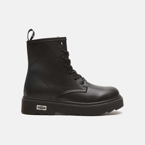 Anfibi da bambina Cult con suola platform, Nero