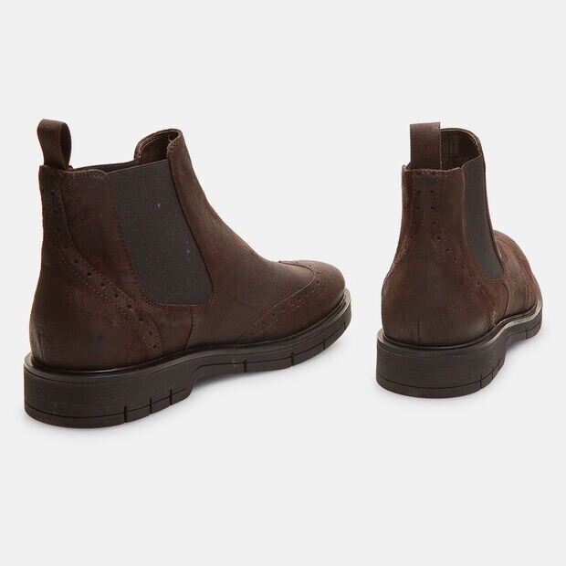 Chelsea boots da uomo in suede, 