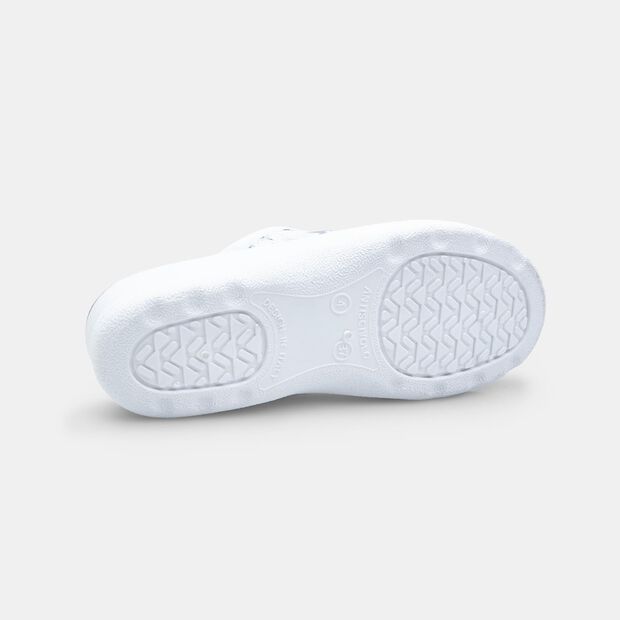 Pantofola da donna in pelle, Grigio