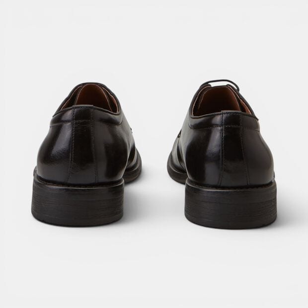Stringate derby in Pelle da Uomo BATA 24H , Nero