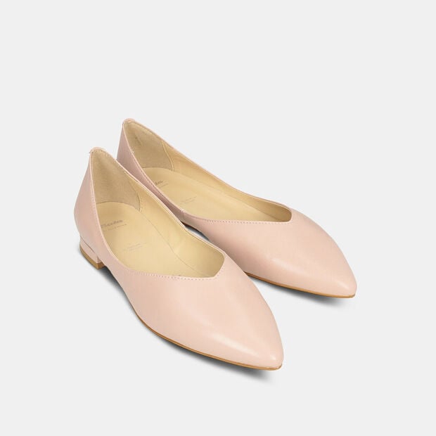 Ballerina da donna in pelle, Rosa