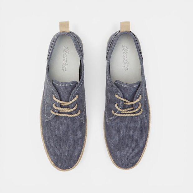 Espadrillas stringata da uomo Bata, Blu