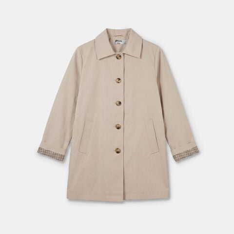 Giacca modello trench da donna con bottoni , Beige