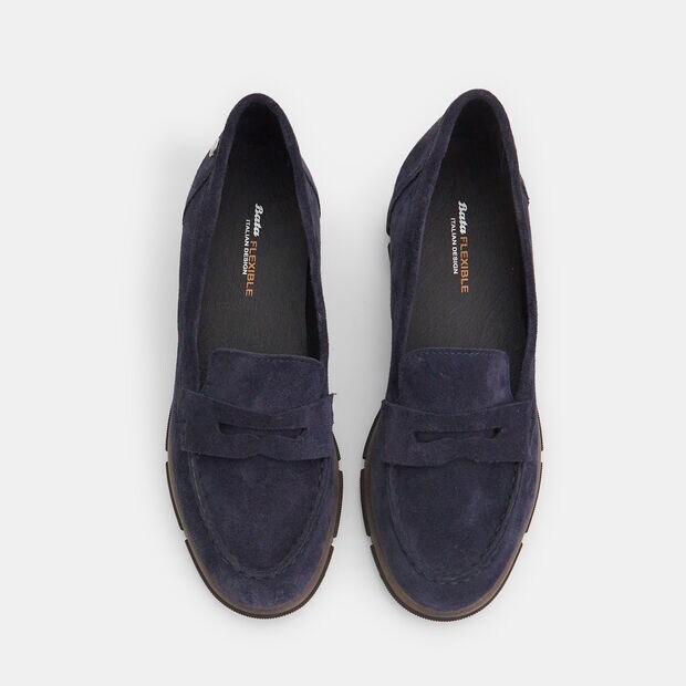 Mocassino da donna in pelle scamosciata , 