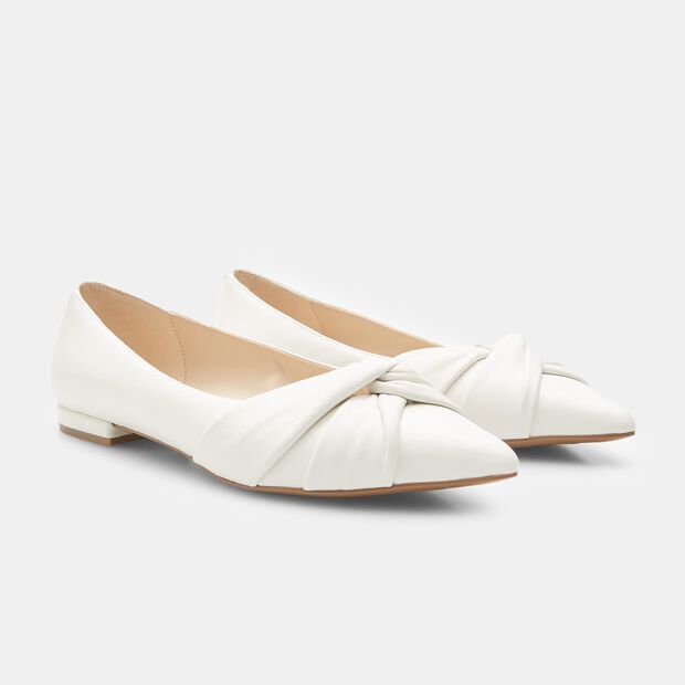 Ballerine in pelle da Donna BATA, Bianco