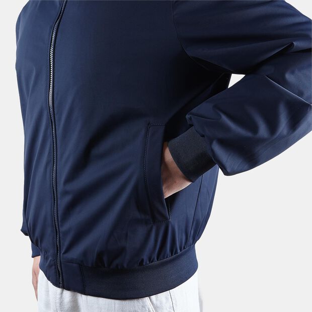 Giacca da uomo modello bomber in tessuto tecnico, Blu