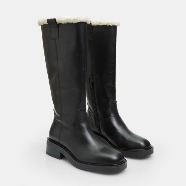 Stivale da donna in pelle, Nero