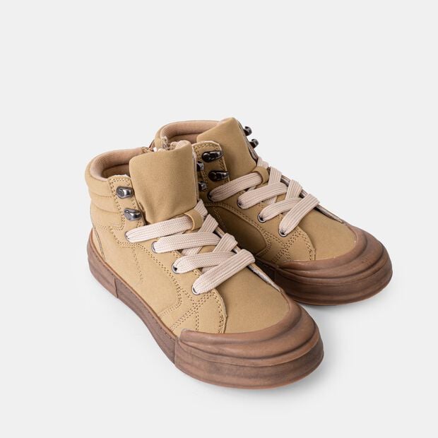 Sneakers alla caviglia per bambini Bata, Beige