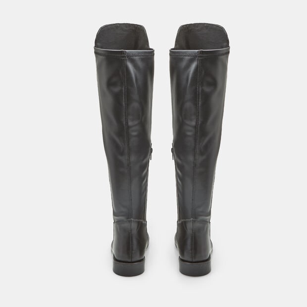 Stivale cuissard da donna in pelle Bata, Nero