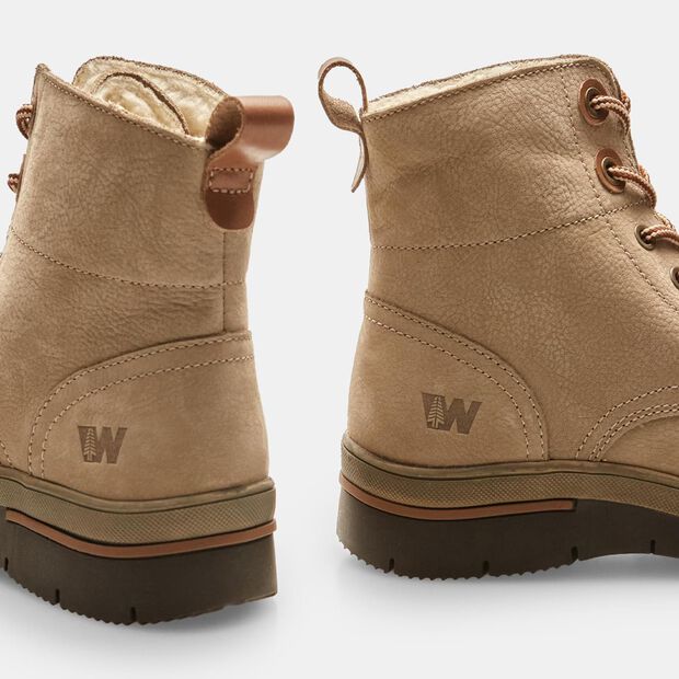 Stivaletti Weinbrenner in vera pelle, Beige