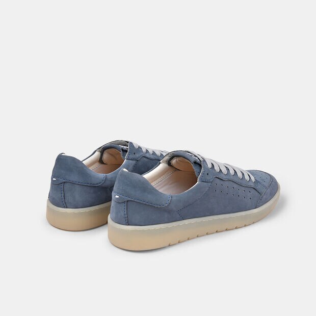 Sneaker da uomo in nubuck, Blu
