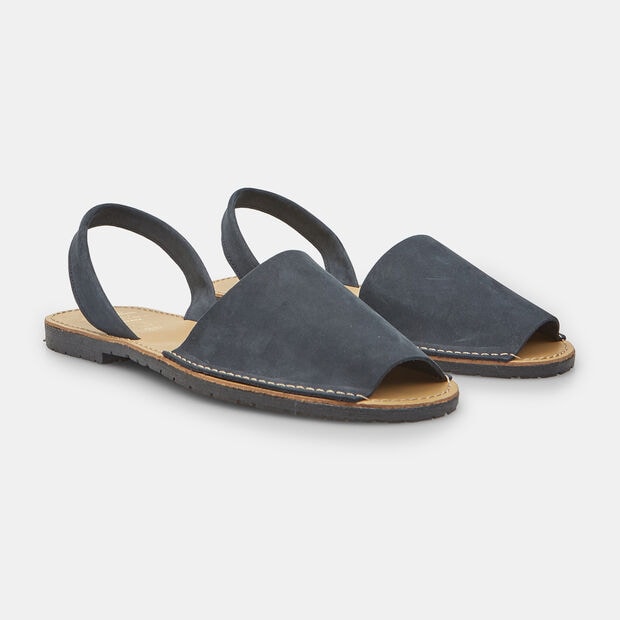 Menorquinas da uomo in pelle, Blu