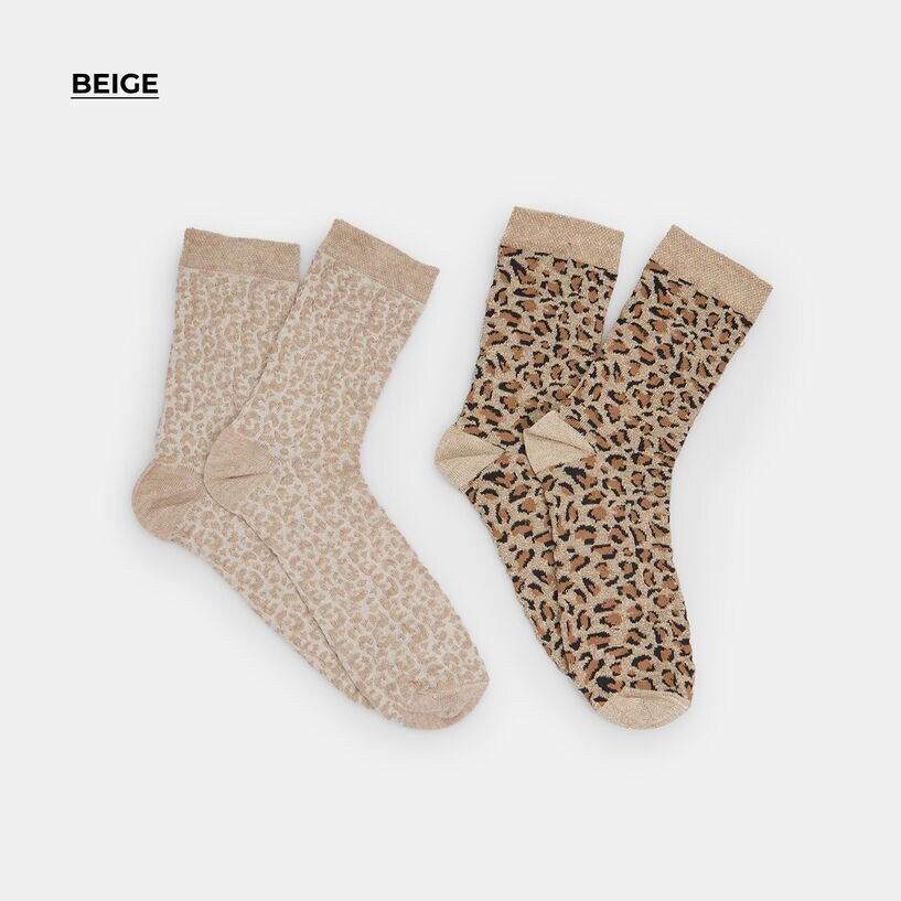Confezione da 2 paia di calze corte skin bianco / bianco Dim | La Redoute