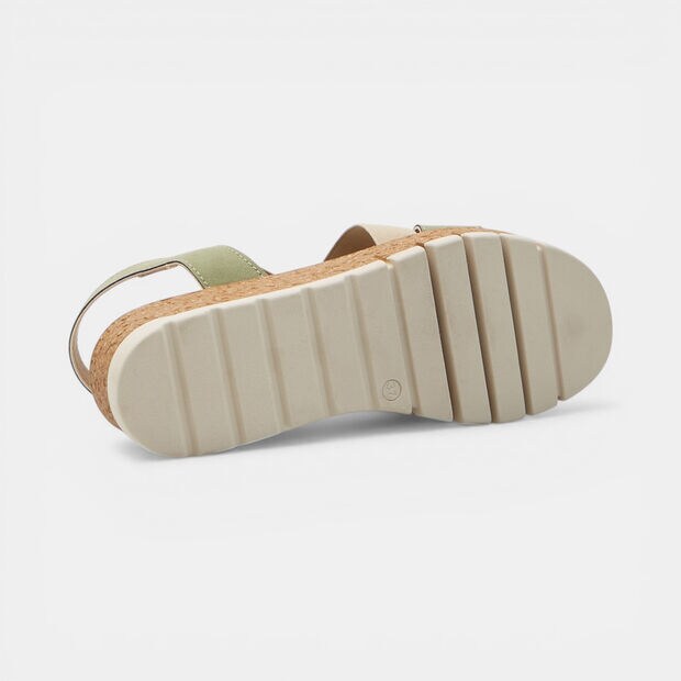 Sandali da Donna con platform BATA, Verde