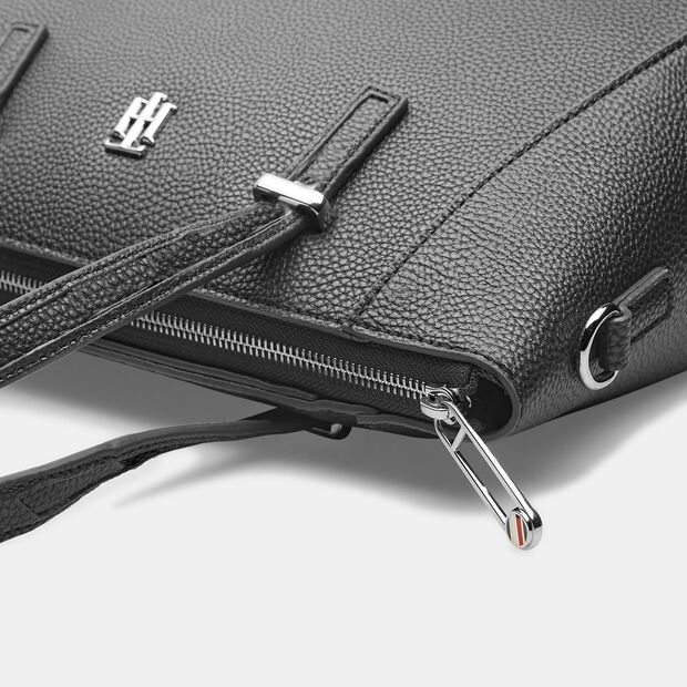 Borsa shopper tommy hilfiger, Nero