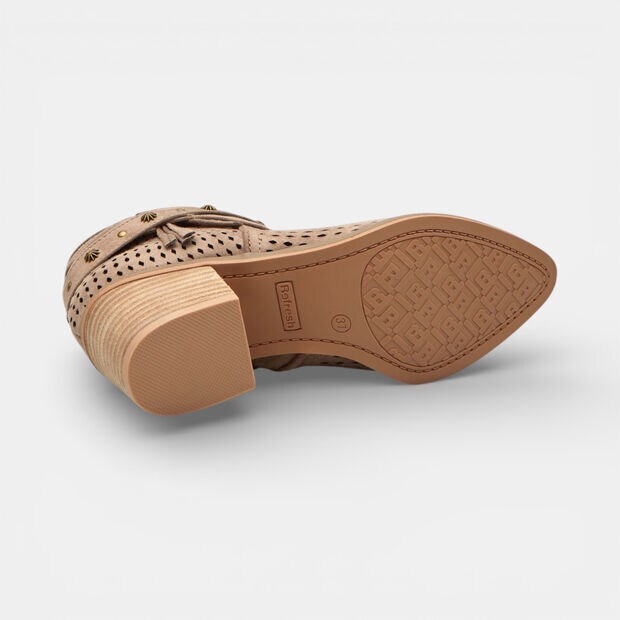 Stivaletto da donna traforato Refresh, Taupe